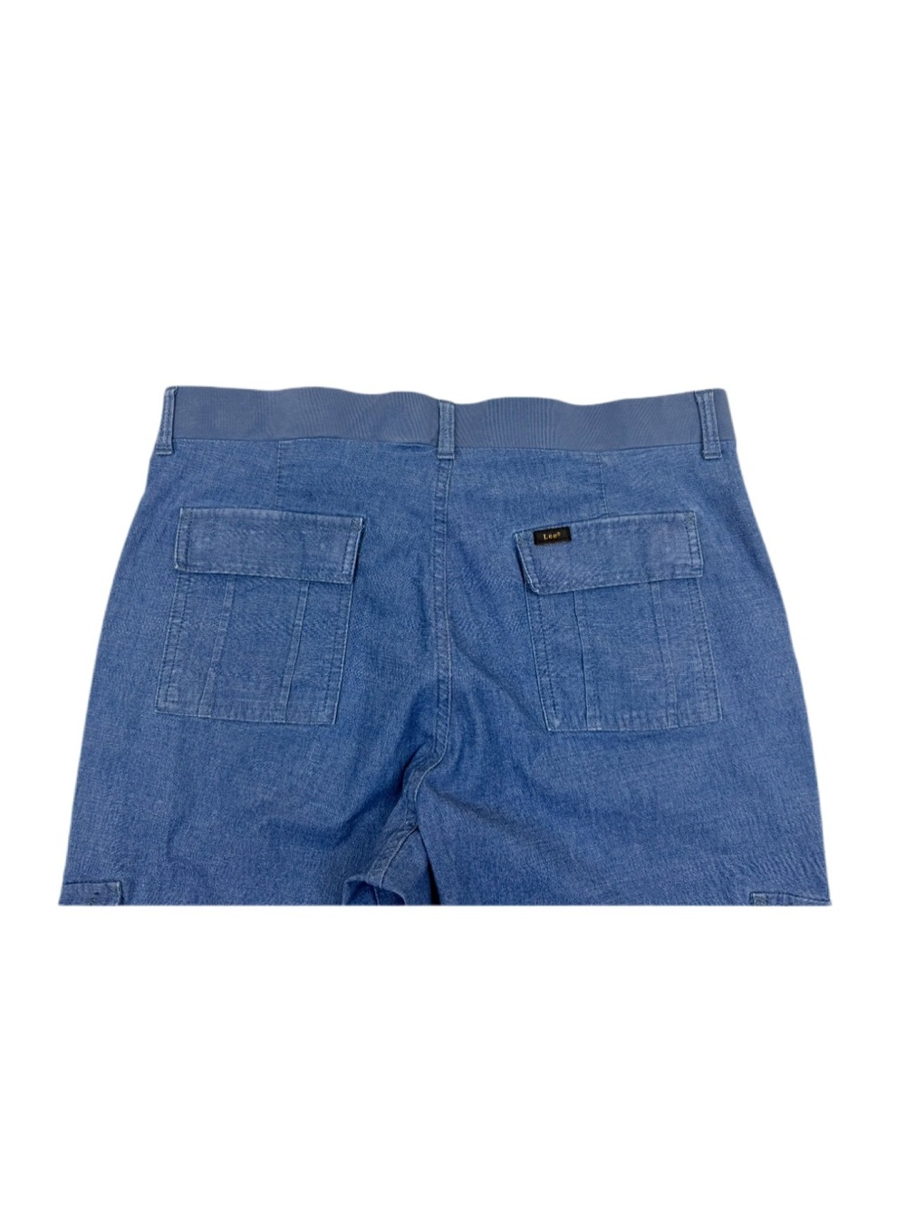 Lee Ultra Lux Comfort Flex To Go Cargo Capri Pants Blue Size 16 - Picture 5 of 8